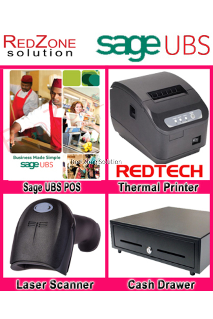 Sage UBS Point of Sales Software Package with Hardware